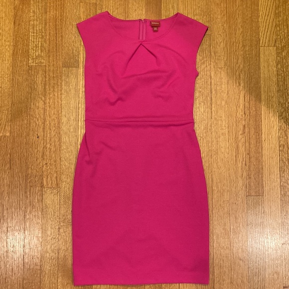 Merona Fuchsia Pink Sheath Dress Size Small - Picture 9 of 13